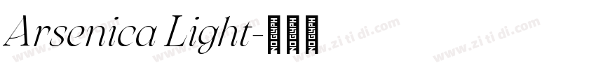 Arsenica Light字体转换